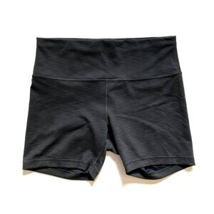 Lululemon Wunder Train Bike Shorts Womens 14 Gray Graphite High Rise 6" Inseam